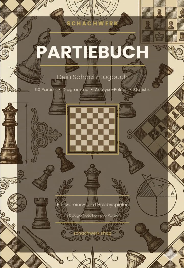 Schachwerk – „Partiebuch“, Schach-Logbuch, Cover